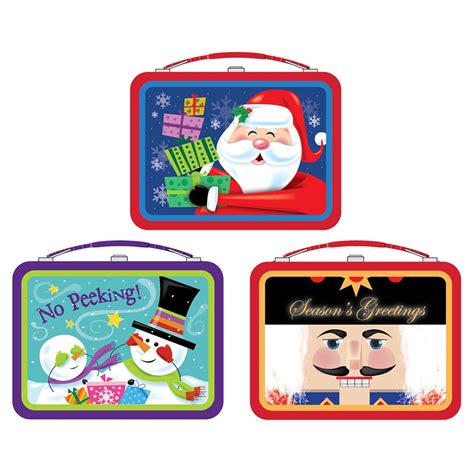 small metal christmas lunch box|insulated metal lunch box.